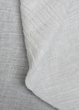 Pure Linen Crinkled Gauze Ivory