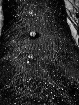 Glitter Mesh Fabric with Pearls