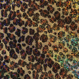 Poly Spandex Leopard Hologram Fabric 60"