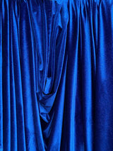 Shimmery Stretch Velvet Royal Blue