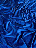 Shimmery Stretch Velvet Royal Blue