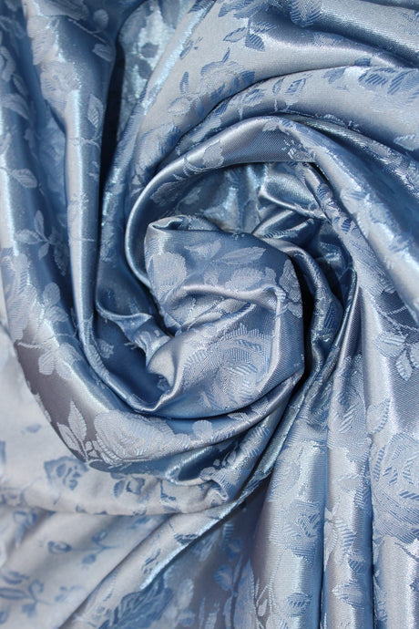 Coppen/Perri Polyester Fabric - Jacquard Satin, Reversible, 58"-60" Width (1 Yard)