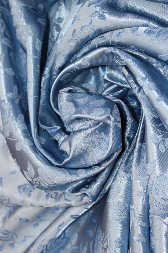 Coppen/Perri Polyester Fabric - Jacquard Satin, Reversible, 58"-60" Width (1 Yard)