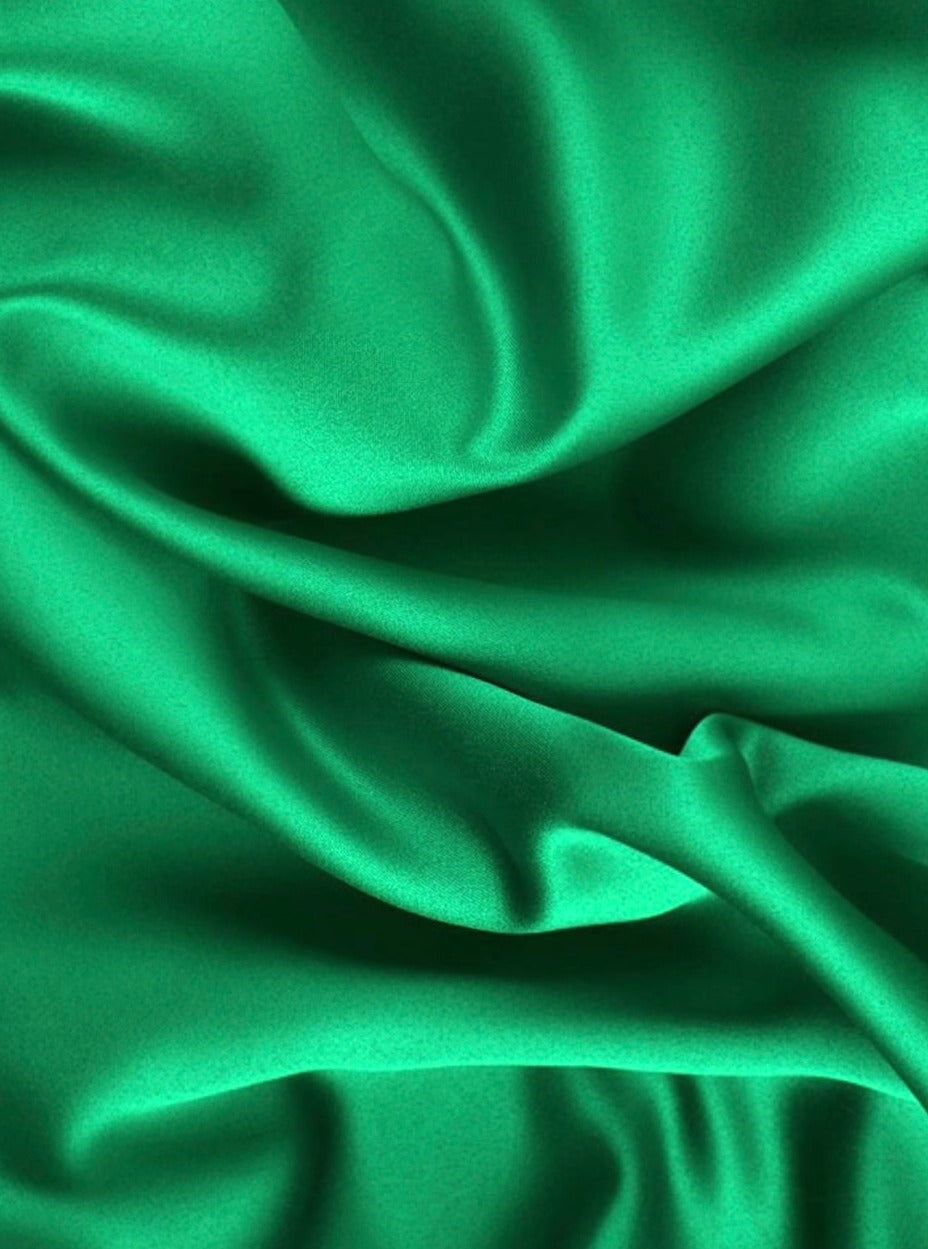 Kelly Green Satin