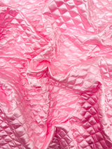 Quilted Satin Fabric - Diamond Pattern, 58" Width, 16 Oz Per Yard (1 Yard)