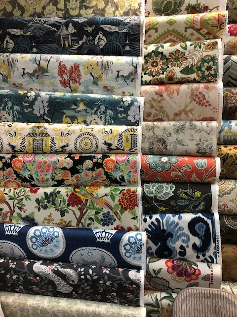 Mystery Box Cotton Fabric - Designer Print Assortment, 30" To 40" Cuts (5 Single Yards)