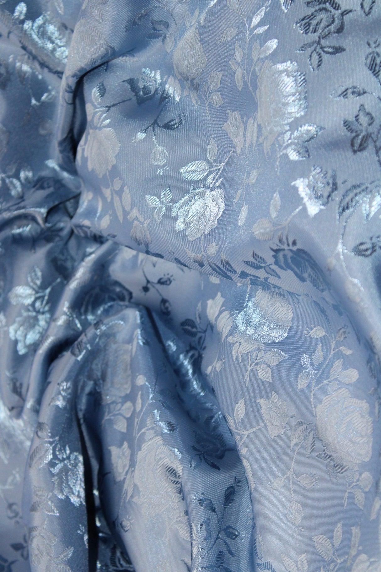 Coppen/Perri Polyester Fabric - Jacquard Satin, Reversible, 58"-60" Width (1 Yard)