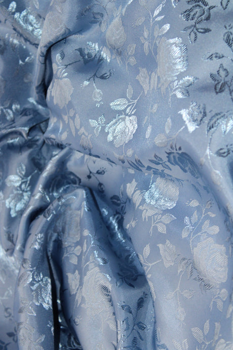 Coppen/Perri Polyester Fabric - Jacquard Satin, Reversible, 58"-60" Width (1 Yard)