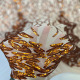 Stretch Sequins Fabric Lioness Mesh Backed