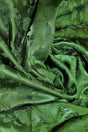 Olive Jacquard Satin Polyester Fabric - Olive Jacquard, Reversible, 58"-60" Width (1 Yard)