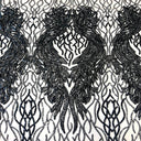 Stretch Sequins Fabric Lioness Mesh Backed