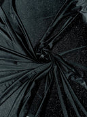 Black Shimmery Stretch Velvet