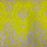Stretch Sequins Fabric Lioness Mesh Backed