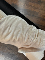 Glitter Stretch Velvet Champagne