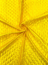 Quilted Satin Fabric - Diamond Pattern, 58" Width, 16 Oz Per Yard (1 Yard)
