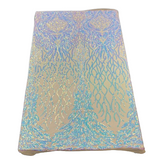 Stretch Sequins Fabric Lioness Mesh Backed