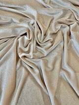 Glitter Stretch Velvet Champagne