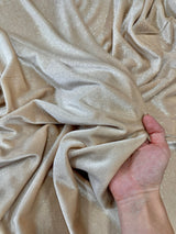 Glitter Stretch Velvet Champagne