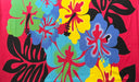 Polyester Sarong Hibiscus Airbrush Flower