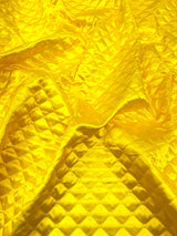 Quilted Satin Fabric - Diamond Pattern, 58" Width, 16 Oz Per Yard (1 Yard)