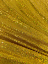 Stretch Gold Iridescent Sequin Mesh
