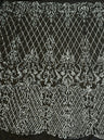 Stretch Sequin Lace on Black Mesh