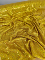 Stretch Gold Iridescent Sequin Mesh