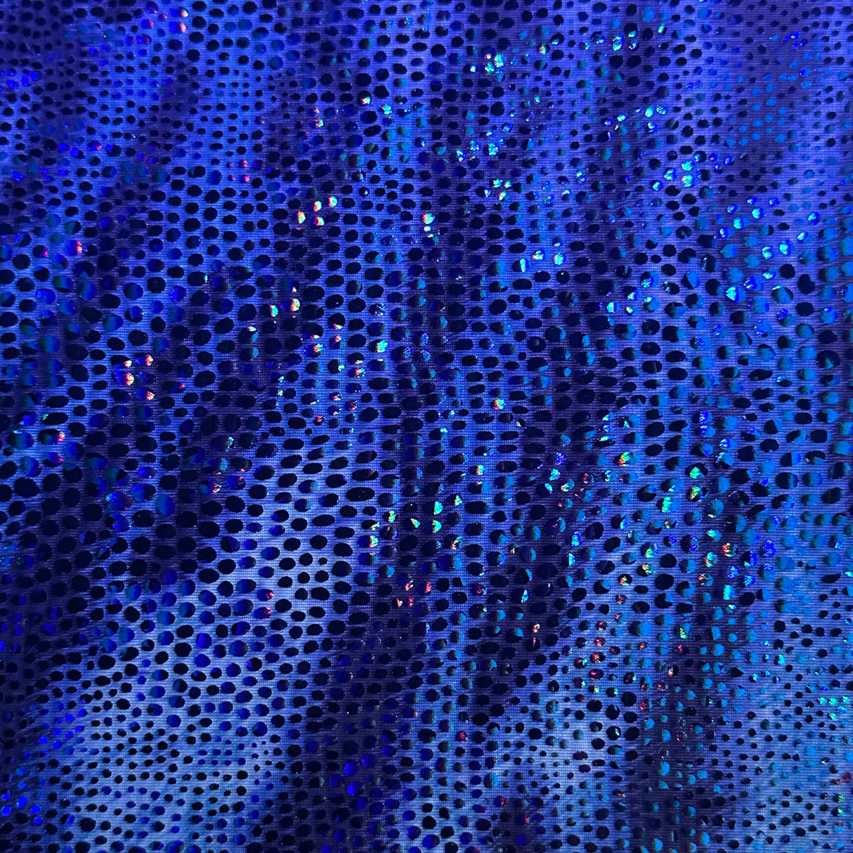 Polyester Spandex Disco Cobra Fabric 60" Foil Animal Print