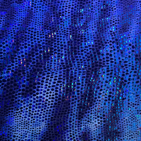 Polyester Spandex Disco Cobra Fabric 60" Foil Animal Print