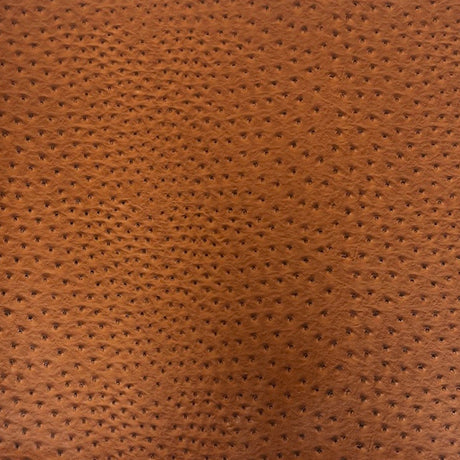 Saratoga Ostrich Faux Leather Vinyl Fabric - Ostrich Embossed Texture, 54" Width (1 Yard)