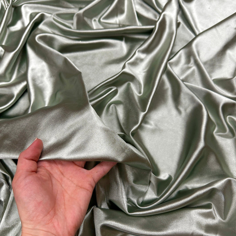 Shiny Nylon Spandex Sage Green