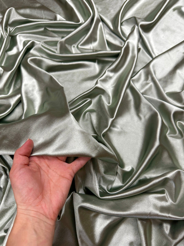 Shiny Nylon Spandex Sage Green