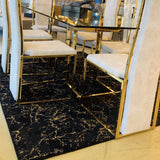 Black Gray And White Soft Plush Fluffy Lattice Design Area Rug Carpet Faux Fur Rug - Black, Lattice Design (7'6" X 10'3")