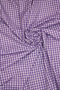 1/8 Purple Gingham Checkered Poly Cotton Fabric - Purple Gingham Checkered, 58/59" Width (1 Yard)