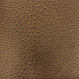 Saratoga Ostrich Faux Leather Vinyl Fabric - Ostrich Embossed Texture, 54" Width (1 Yard)