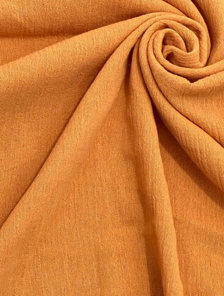 Mustard Crinkle Cotton Gauze