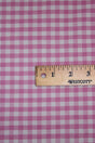 1/8 Pink Gingham Checkered Poly Cotton Fabric - Pink Gingham Checkered, 58/59" Width (1 Yard)
