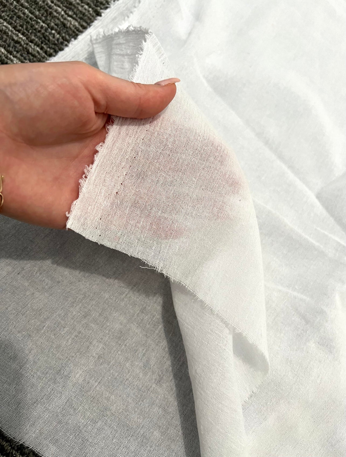 Cotton Gauze White Voile