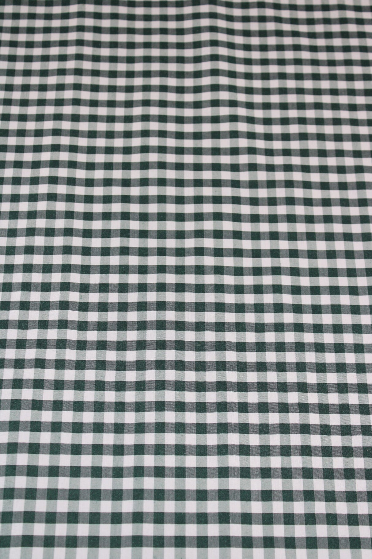 1/8 Hunter Green Gingham Checkered Poly Cotton Fabric - Hunter Green Gingham Checkered, 58/59" Width (1 Yard)