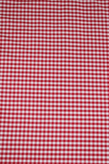 1/8 Red Gingham Checkered Poly Cotton Fabric - Red Gingham Checkered, 58/59" Width