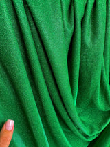 Green Stretch Metallic Lurex