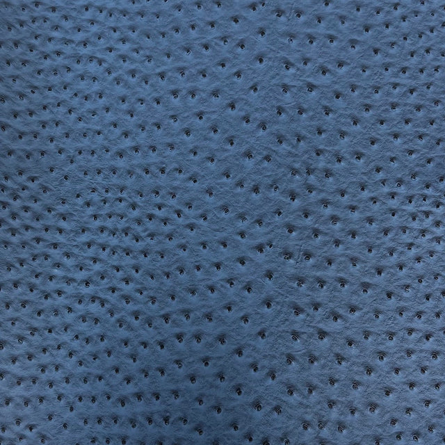 Saratoga Ostrich Faux Leather Vinyl Fabric - Ostrich Embossed Texture, 54" Width (1 Yard)