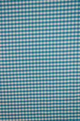 Turquoise Gingham Checkered Poly Cotton Fabric - Turquoise Gingham Checkered, 58/59" Width (1 Yard)