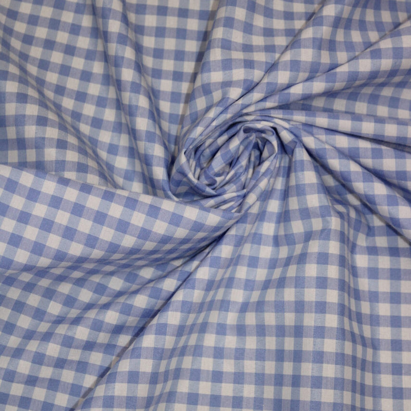 Coppen Gingham Checkered Poly Cotton Fabric - Gingham Checkered, 58/59" Width