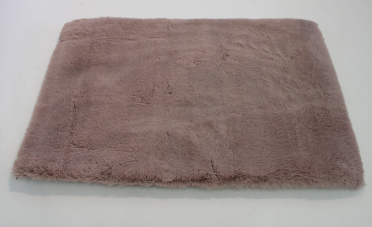 Faux Fur Rug Fabric - Charcoal Gray, 2' X 3' (1 Piece)