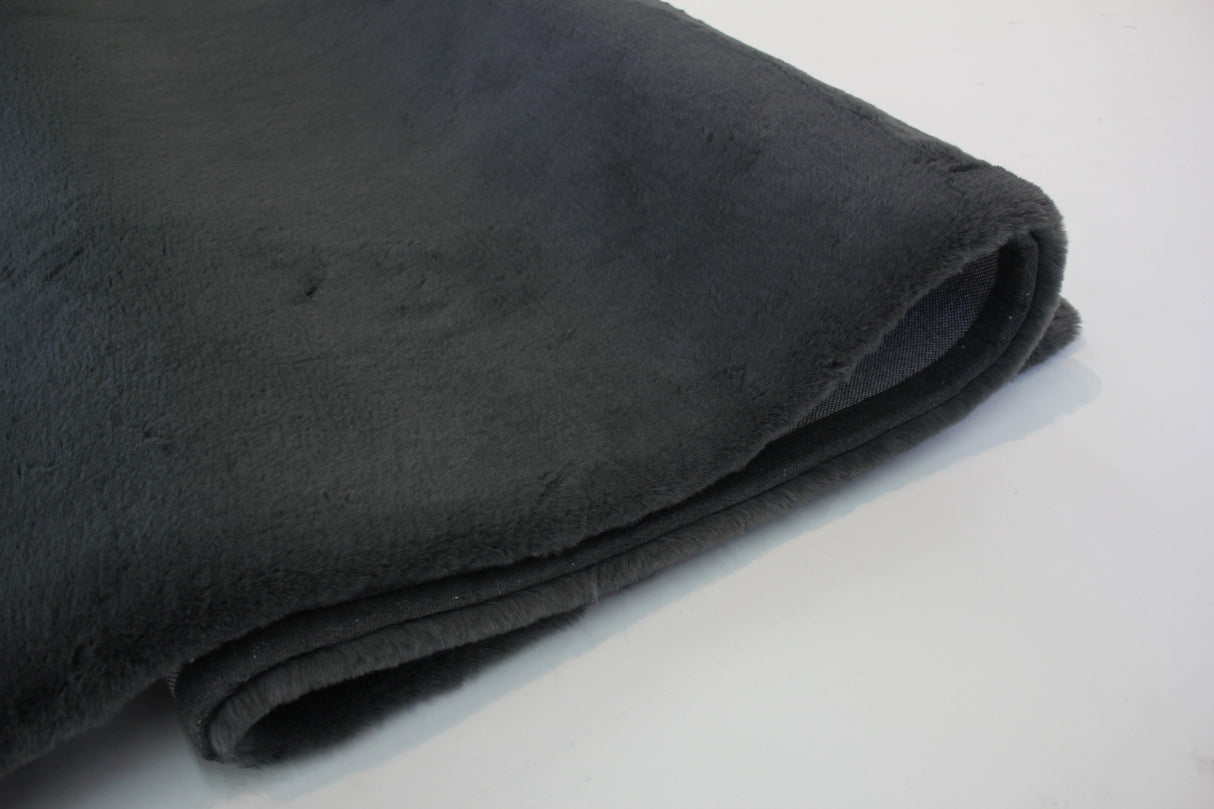 Machine-Made Faux Fur Rug Faux Fur Fabric - Plush Faux Chinchilla Texture, Indoor Use Only (1 Piece)