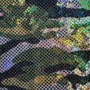 Poly Spandex Shattered Camouflage Hologram Fabric