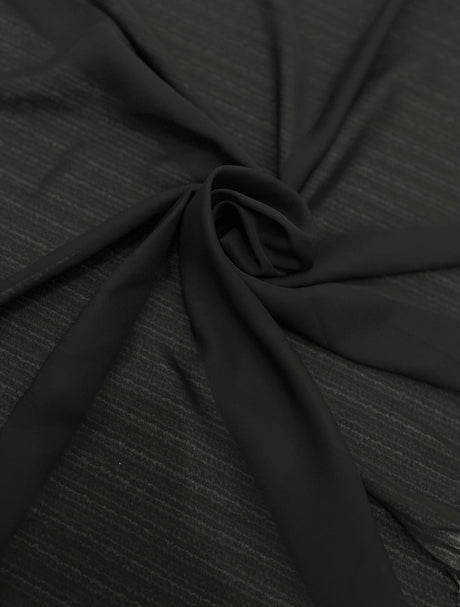 Sheer Black Chiffon