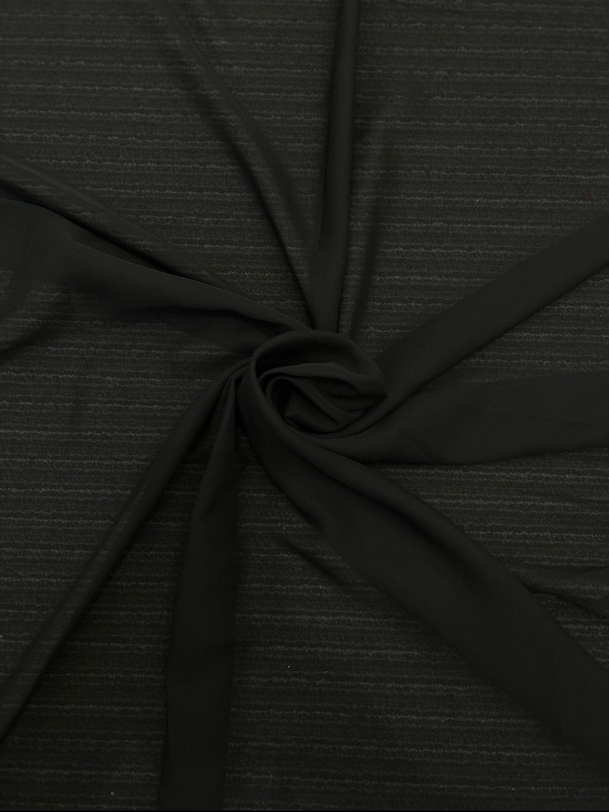 Sheer Black Chiffon