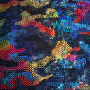 Poly Spandex Shattered Camouflage Hologram Fabric